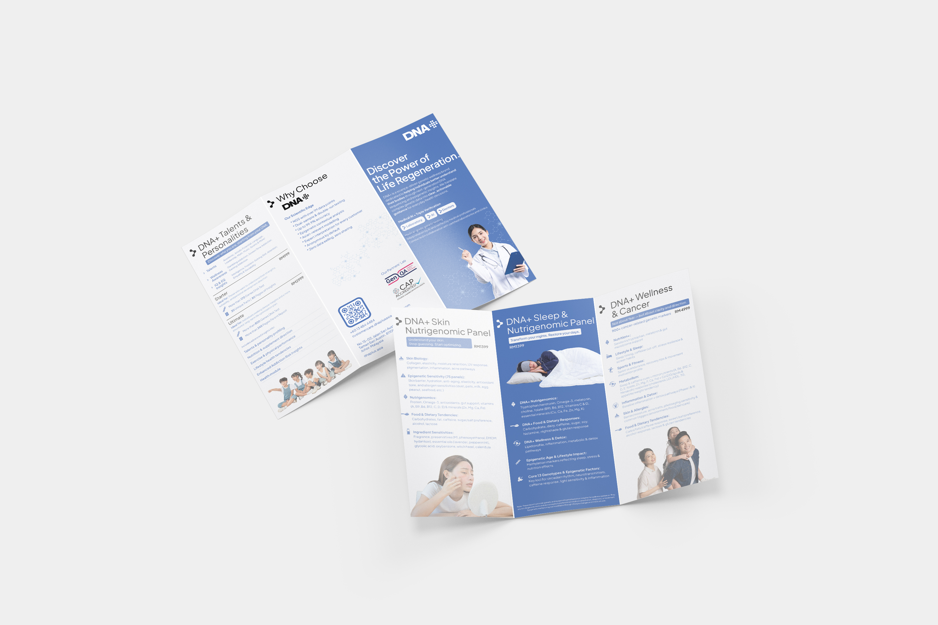 DNA+ brochure design