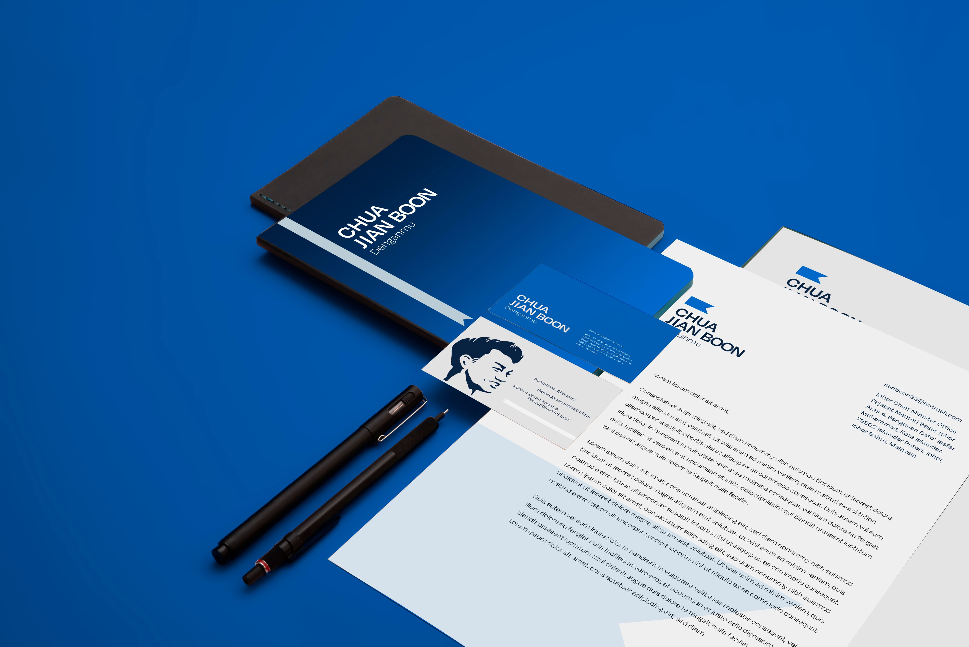 Pusat Khidmat Chua stationery design