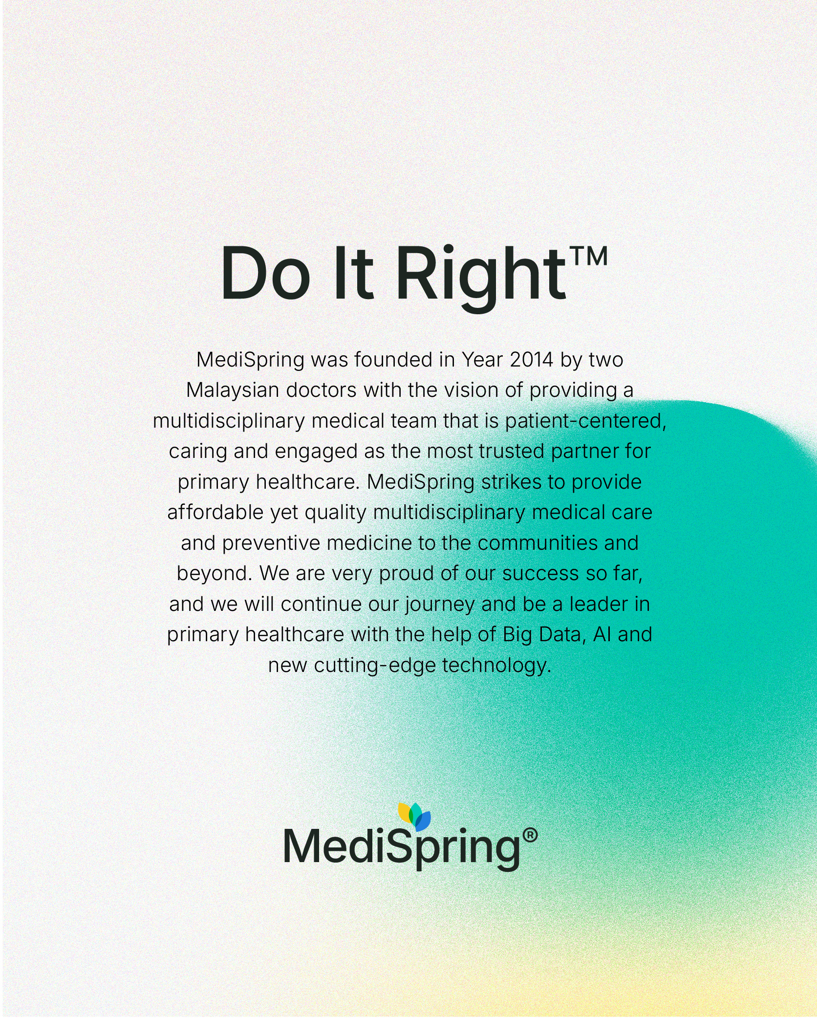 Brand narrative page