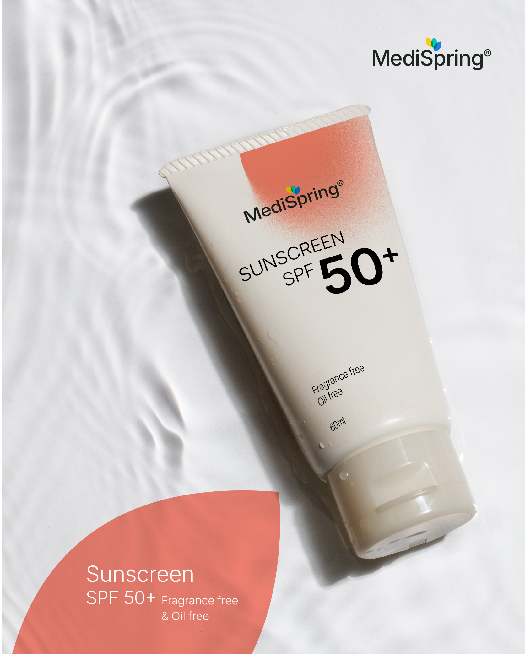 Sunscreen product shot