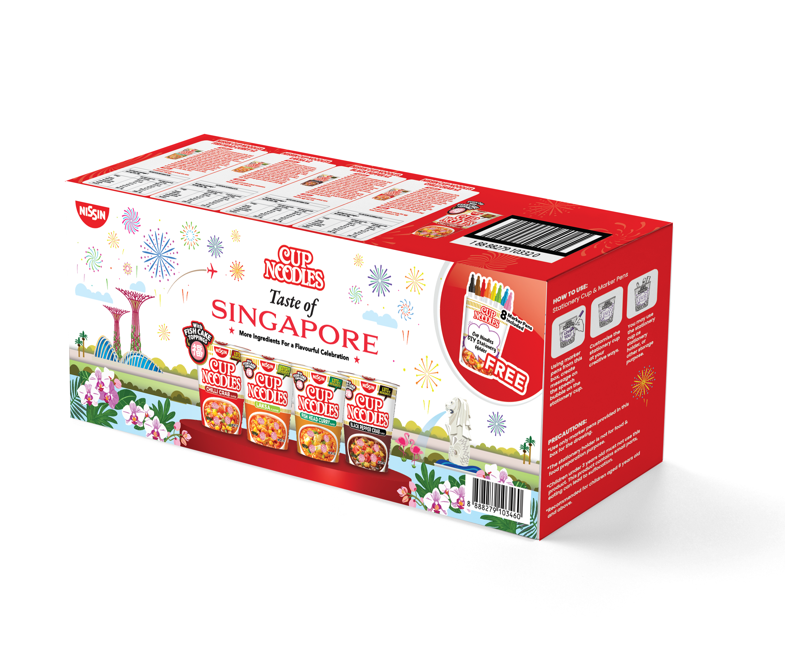 Nissin Cup Noodles Taste of Singapore Limited Edition Box