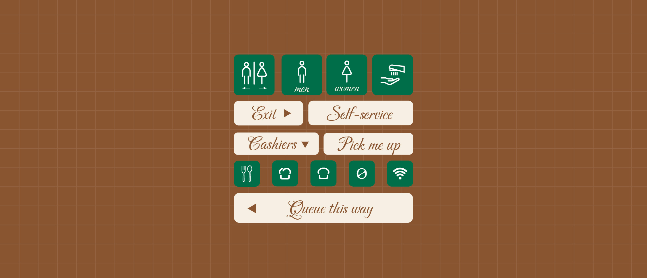 Roast and Coffee icons, labels, patterns and graphic elements