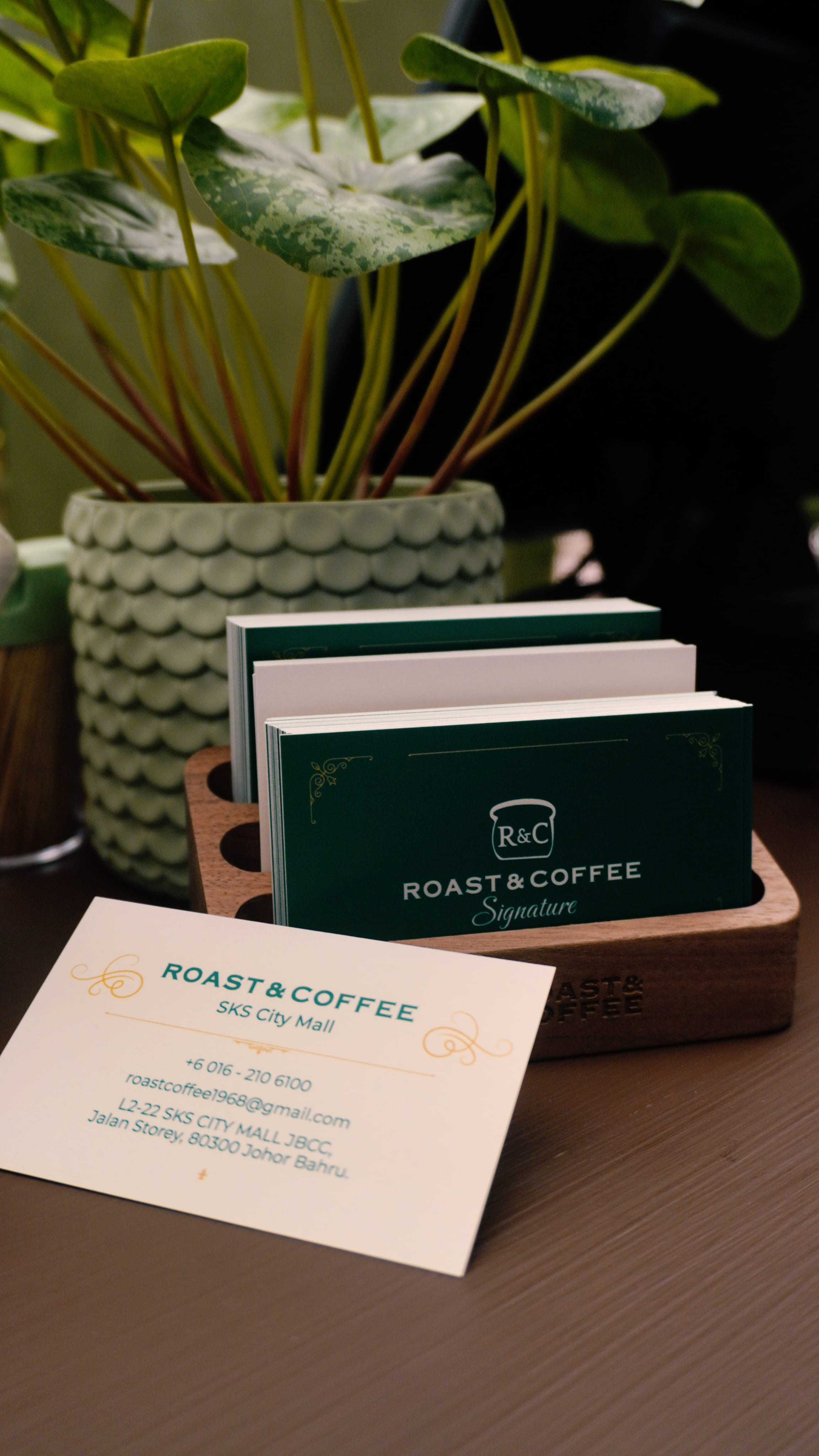 Roast and Coffee stationery mockup