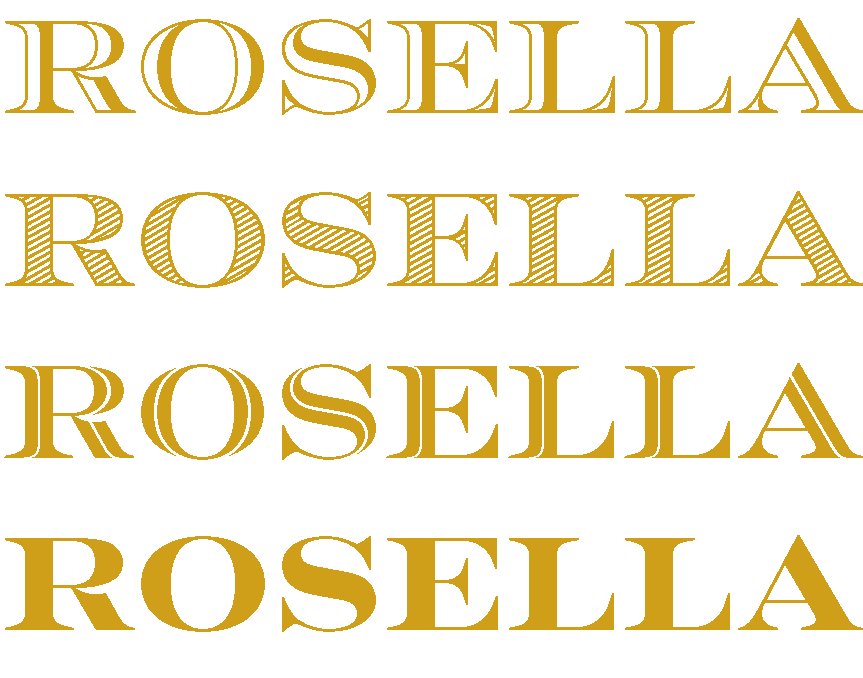 Rosella title font examples
