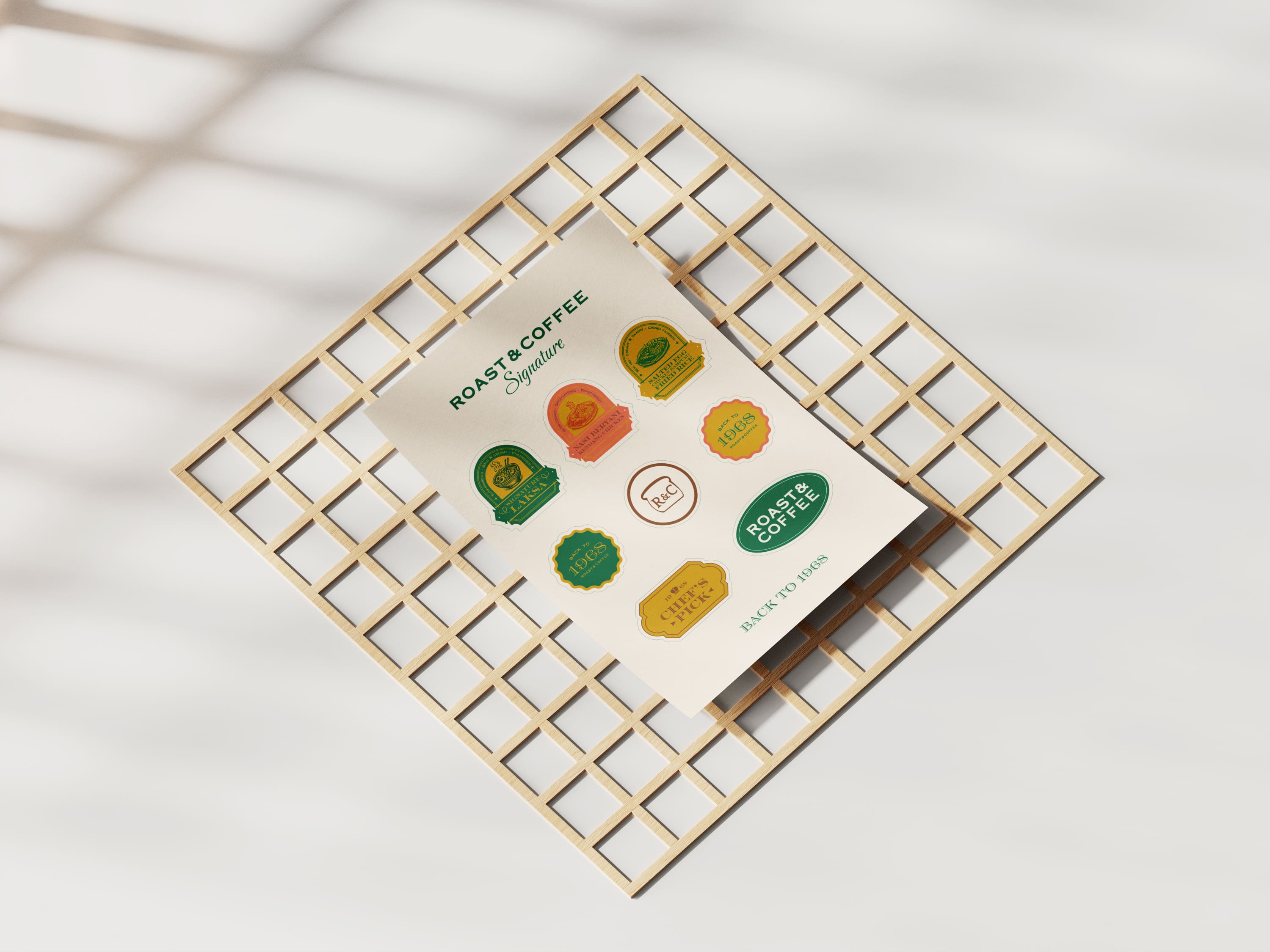 Roast and Coffee stickers